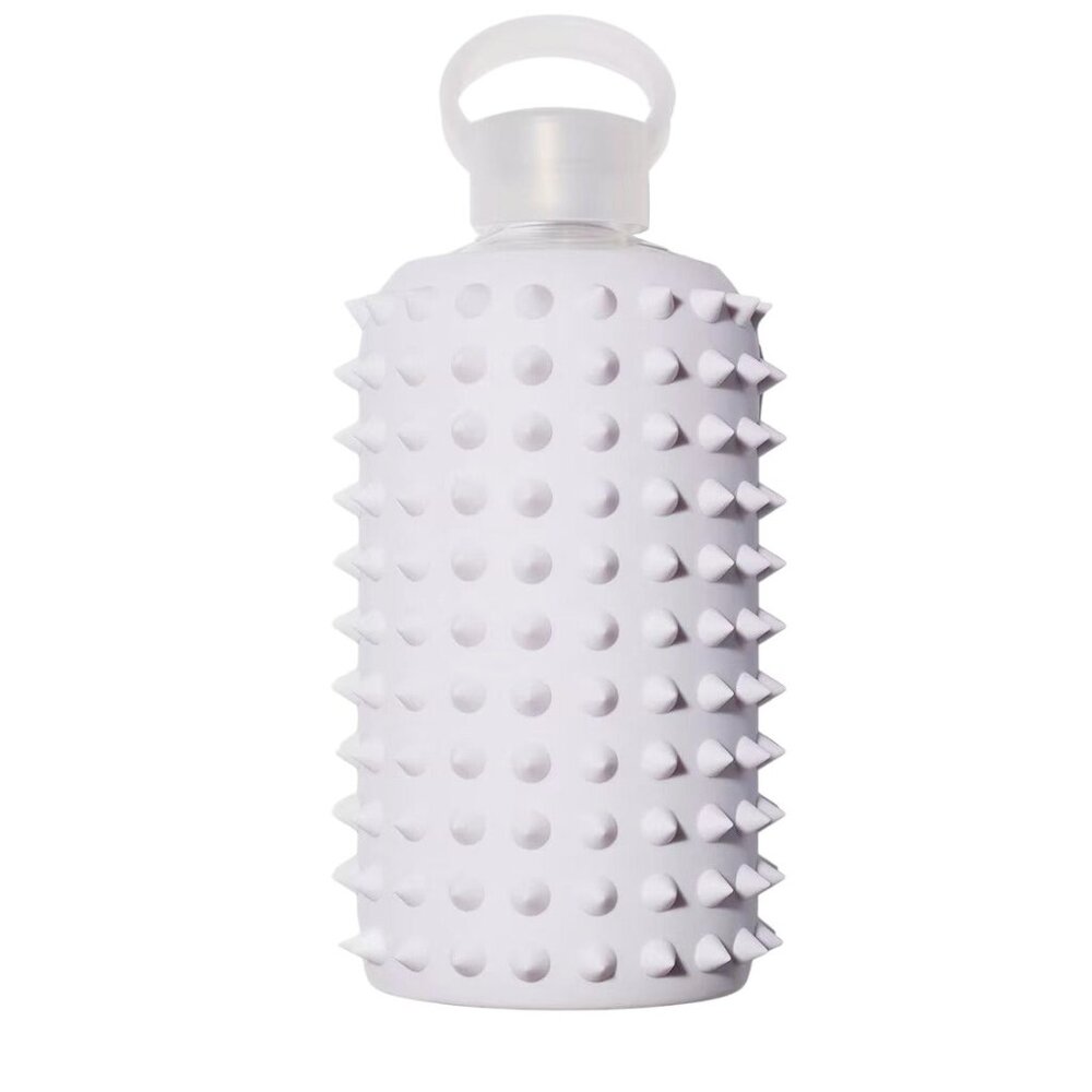 bkr Spiked Lala 1L Water Bottle in LaLa Purple Container travel gym